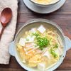 【豆腐とえのきのふわふわ卵の白だしスープ】の工程4
