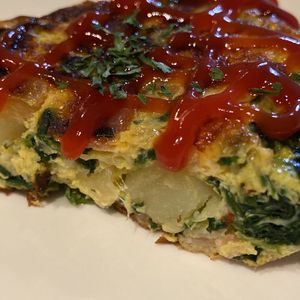 ゆっきぃの作ってみた!投稿(【簡単スパニッシュオムレツ】フライパンで完成!お手軽オムレツ)
