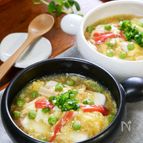 お豆腐ポン♪ふわふわ卵のカニ玉風あんかけ