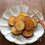 レンジで簡単！さつまいもの甘辛バターしょうゆ煮
