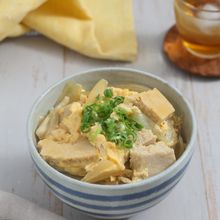 親子丼風高野豆腐の卵とじ