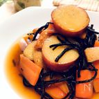 さつまいもと長ひじきの煮物