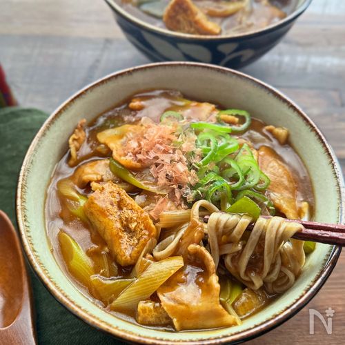【カレーそば】めんつゆとカレールウでお手軽に!