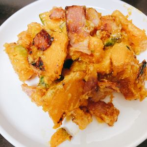 1261105の作ってみた!投稿(【かぼちゃとベーコンのハニマヨマスタード】こっくり濃厚♡)