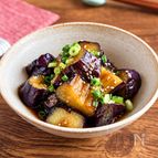 甘辛だれがじゅわっ♪【なすのしょうが焼き】