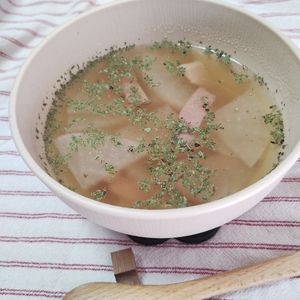M＊Pの作ってみた!投稿(食材2つであと一品！お助け【大根スープ】)