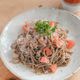 いわしの缶詰で簡単♪いわしとトマトの冷やしそば
