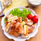 【鶏肉と白ネギのレモンペッパー照り焼き】お酒のアテにも！