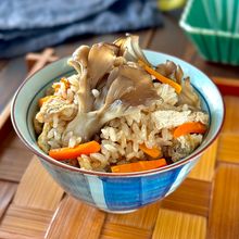 【まいたけご飯】香りと旨みが最高！簡単炊き込み