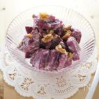 紫いものクリームチーズ和え