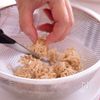 豆苗と切り干し大根のさっぱり中華和え*湯かけ調理で作り置き◎の工程1