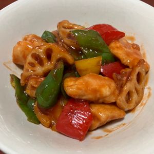 りんごの作ってみた!投稿(【鶏むね肉とレンコンの酢鶏】)
