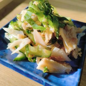 もんぶらん°・*:.。.☆の作ってみた!投稿(スタメンおつまみ決定！ヤゲン軟骨の梅水晶)