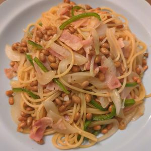 たりおの作ってみた!投稿(【グランプリレシピ】家族絶賛の納豆パスタ　ニンニク醤油風味)