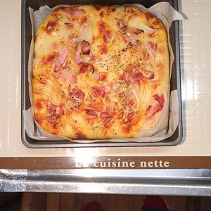 1291773の作ってみた!投稿(【厚焼きフォカッチャ】こねない！ほったらかしでお店クオリティ)