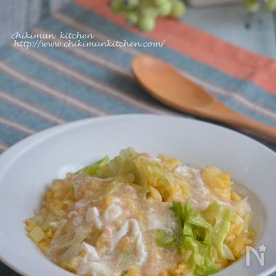 シャキシャキレタスのたらこあんかけチャーハン