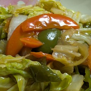 秋風の作ってみた!投稿(あんが美味しい！ご飯に乗せたい♡野菜たっぷり八宝菜)