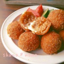 残りカレーで♪とろ~りチーズカレーライスコロッケ♪