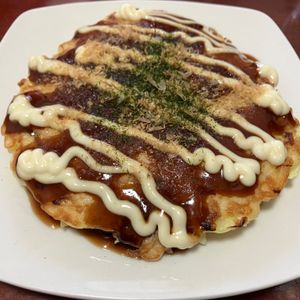 りんごの作ってみた!投稿(ぶ厚い幸せ♡基本のお好み焼き！【キャベツたっぷり】)