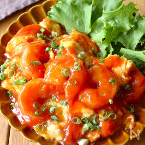 ワンパン10分！【ふわとろ卵の絶品エビチリ】ご飯すすむ♩