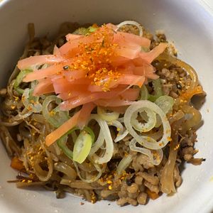 1224899の作ってみた!投稿(ひき肉で簡単《しらたきとえのき♡すき焼き炒め》)