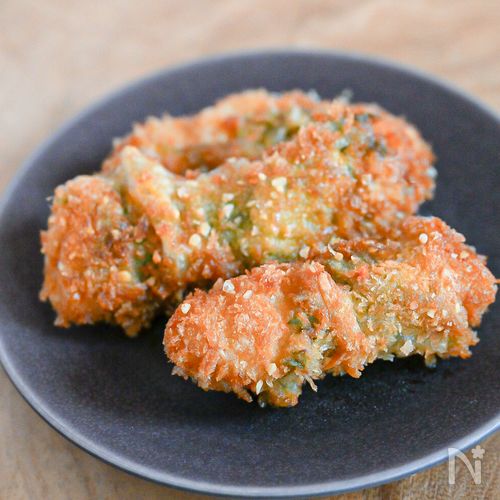 家計にやさしい♪豊かな風味！むね肉大葉カツ