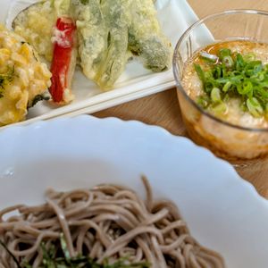 まゆのの作ってみた!投稿(【煎り酒とろろのざるそば】室町時代の調味料で♪)