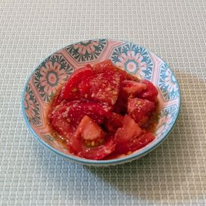𝔂𝓾𝓶𝓲🍓の作ってみた!投稿(材料１つ和えるだけ♪『トマトの胡麻和え』1分副菜)