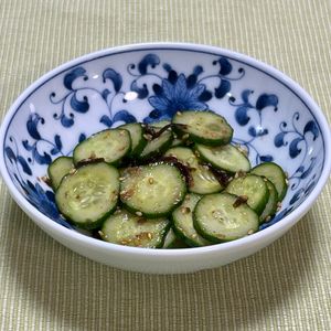 キャピタンの作ってみた!投稿(パパっと副菜！きゅうりの塩昆布和え)