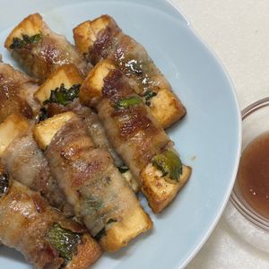 それぞれの作ってみた!投稿(とろ～りチーズがたまらない♪厚揚げ大葉肉巻き)