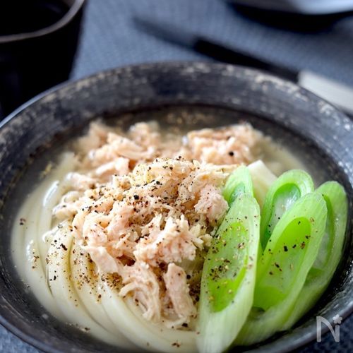 缶詰めで超時短＆絶品！ 鶏塩うどん