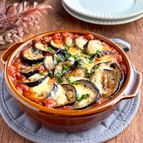 煮込まずとろとろ！【ナスのトマトグラタン】