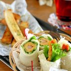 惣菜リメイク、ぐるっと食パンロール、スナック付き