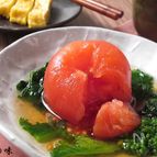 丸ごとトマトと菜の花のお浸し