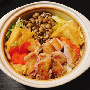 りんの作ってみた!投稿(焼き鶏の柚子胡椒だし鍋)