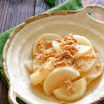 レンジで簡単常備菜!大根とツナの煮物