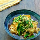 豆腐とニラとえのきのコク旨オイスター煮