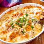 【じゃがいもとひき肉のチーズ焼き】洗い物削減！忙しい日にも◎