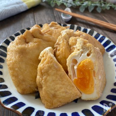 だし染み♪たまご巾着