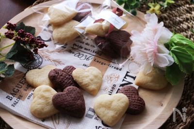ホワイトデーに とろける食感 2色のハート生チョコクッキー By Maron 青木ゆかり レシピサイト Nadia ナディア プロの料理家のおいしいレシピ