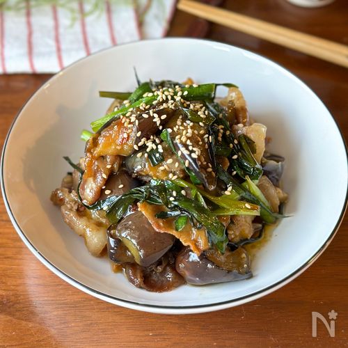 ピリ辛コクうま！「豚バラとなすのスタミナ炒め」