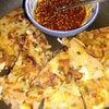 lalilulelonの作ってみた!投稿(卵不使用♪特製だれで食べる♡『ねぎとちくわのチーズチヂミ』)