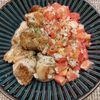 よっこの作ってみた!投稿(家族大絶賛！ピリ辛トマトソースでさっぱり！鶏肉ソテー)