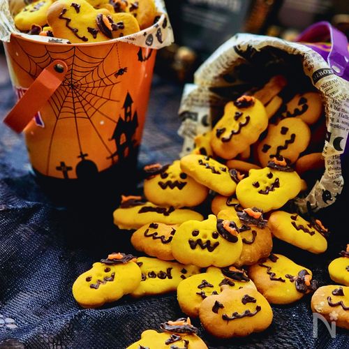 ハロウィンに♪かぼちゃクッキー