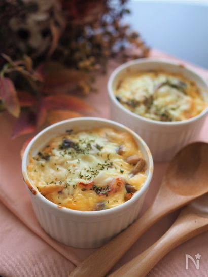 キッシュより簡単！ココットできのこのアパレイユ