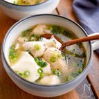 【ささみと崩し豆腐の鶏だしスープ】ヘルシー♪満足感たっぷり◎