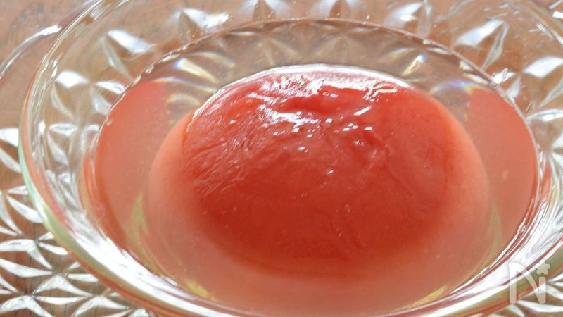 絶品 丸ごとトマトのゼリー 透明感バツグン レシピサイトnadia