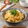 【厚揚げと白菜の卵とじ】やさしい味のヘルシーおかずの工程5