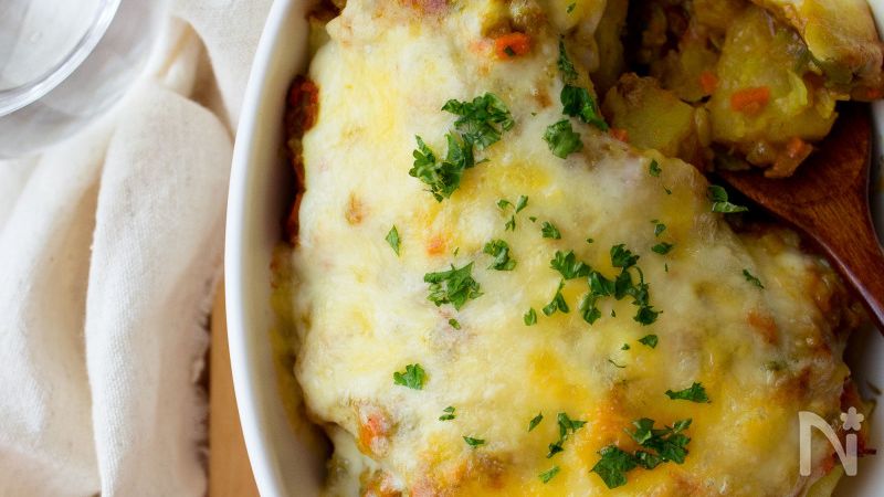 キーマカレーをアレンジ ポテトとカレーのチーズ焼き 子供 By Tomoko レシピサイト Nadia ナディア プロの料理家のおいしいレシピ