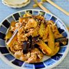 【豚肉とナスのさっぱり炒め】豚肉とお酢でダイエットしよう!